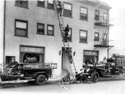 historic fire department in action