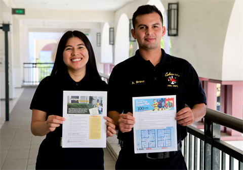 CCFD CSOs holding escape planning documents